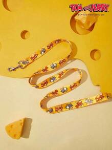TOM & JERRY X PETSIN 1pc Yellow Background Pet Leash - View 3