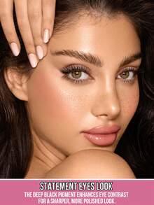 MISSLYN - Cinnamon Curl Mascara, Eye Makeup, Curling, Volumizing, Lengthening, Shaping, Charming, Cinnamon, Layerable Formula, Black, Burgundy, Lashes, Provides Natural To Bold Effect, Lengthens And Volumizes For Captivating Fanned-Out Lashes, Smooth Texture - #01 Black - View 3