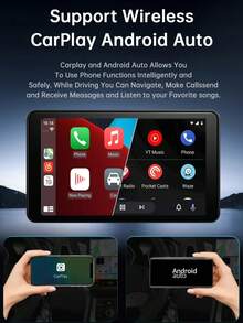 2026 New Wireless CarPlay And Android Auto 2-In-1 CarPlay Without Card 7 Inch Car Radio Multimedia Video Player Wireless CarPlay And Wireless Android Auto Portable Universal Car Display With Camera - A - View 2