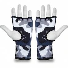 DALLX - Guantes interiores acolchados con correas de muñeca de 75 cm de largo para guantes de boxeo - Envolturas elásticas de gel, protección de puños para entrenamiento MMA Muay Thai Kickboxing hombres y mujeres - Par - Como - Ver 3