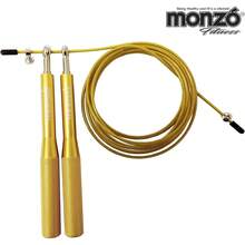 MONZO| Cuerda para Saltar ALUMINIO| para, FITNESS FUNCIONAL,| Cuerda para saltar| Gimnasio| Aptitud física| Cuerda| Cuerda para saltar Profesional| Cuerda para Saltar| Cuerdas para Saltar ILBS - Dorado - Ver 8