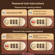 Cute Bear Pattern Password Lock Cash Notebook, 2026 Planner, Christmas Gift, Men's Office Supplies, Fast Shipping, 50 Pockets, Waterproof Durable Cover, Wider Spine, Fixed Inner Pages, Large Capacity Storage Notebook - Multicolor - View 5