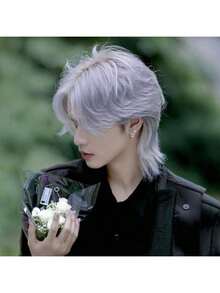 Men's Wig, Suitable For Daily Wear Indoor And Outdoor, Middle Part Hairstyle, Black Color, Heat Resistant And Breathable - Multicolor - View 14