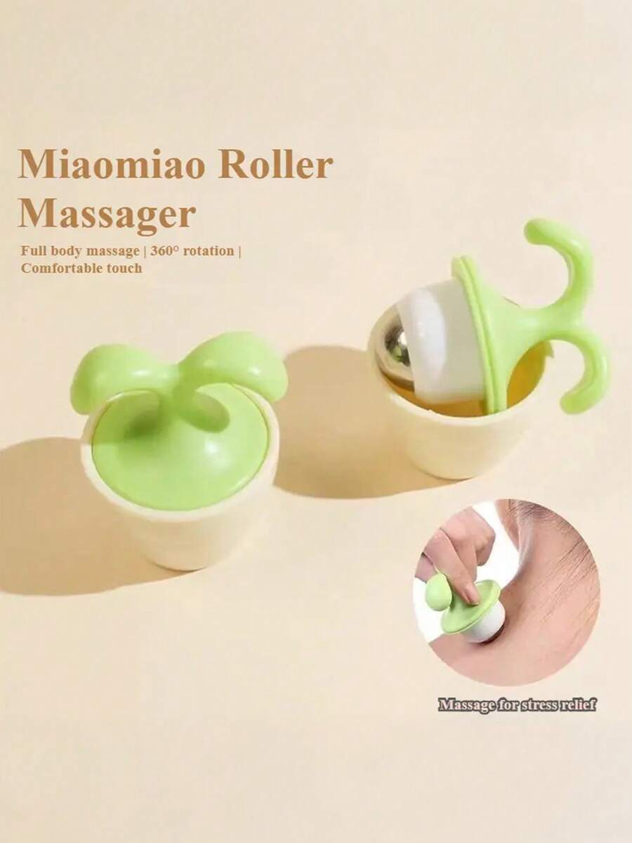 1个创意冰块盆栽眼部按摩器，安静宿舍滚轮，缓解眼部浮肿，按摩工具 - 彩色 - 查看 1