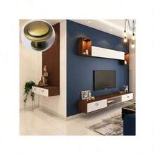 Bronze Vintage Dresser Knobs Antique Round Cabinet Knobs Pulls For Kitchen Metal Round Drawer Knobs Cupboard Closet Wardrobe Zinc Alloy Door Knobs With 3 Sized Screws For Furniture - As Picture - View 6