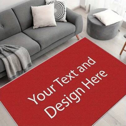 (Custom) Non-Slip Rubber Shoe Soles + Customers Can Customize Carpets, Sofa Cushions, And Door Mats, With Personal Designs, Photos, Logos, And Text. Versatile Decorative Styles Suitable For Hallways, Living Rooms, Shopping Malls, Cafes, Offices, Outdoor Settings, Etc. Easy To Clean And Machine Washable, Available In Various Sizes, Customizable For Birthday Gifts, Christmas, Halloween, And Small Area Rugs.