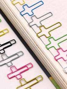 5/10/50pcs Cross Paperclips, Bible Paperclips, Diary Paperclips, Christian Bible Study Supplies, Christian Diary Supplies, Bible Diary Supplies, Bible Clips Back To School Supplies - A - View 2