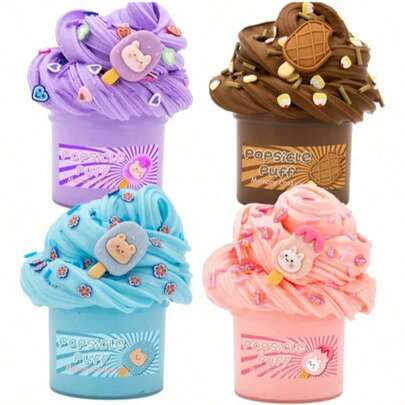 1pc Squeeze Stress Relief Slime, Crystal Mud Stress Relief Toy, Bubble Gum Foam Stress Relief Slime Set, Soft And Non-Sticky Crystal Clay, Suitable For Parties, Gatherings, Birthdays, Back To School Gifts, Birthday Gifts, Party Favors, Stress Relief Toys For Teens And Adults, Children Slime Toys, Christmas Gifts, Thanksgiving, Christmas Stocking Stuffers, Gifts For Classmates, Family And Friends, Holiday Party Favors, Easter Gifts