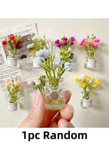 Joivida 8PCS Mini Vase Magnets - Pod Vase Magnets 2025 All New Cute Mini Fridge Magnets 3D Vase Fun Fridge Accessories Kitchen Decor (Multi-Colored) Holiday Gifts - Color Mixing - View 14