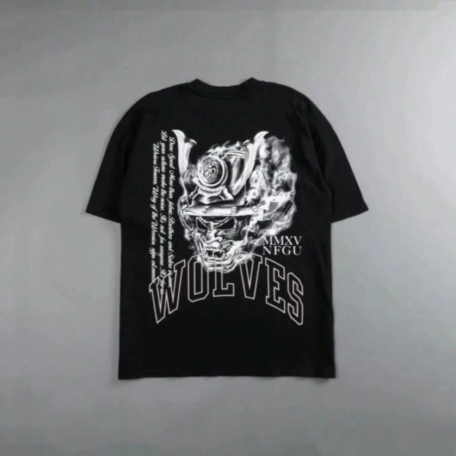 2025 New DARCSPORT MMXV-NFGU Black Knight Short Sleeve Men's And Women's Summer Sports Casual Loose Plus Size T-Shirt - Black - View 1