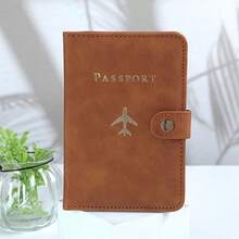 Passport Holder, Cute Passport Book, Waterproof PU Leather Passport Wallet, Essential Accessories For International Travel, Suitable For Women And Men, Cruise Essentials - 棕色 - 查看 2