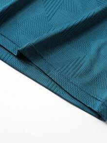 3件/套 男士夏季透气休闲运动三角条纹弹力T恤 - 彩色 - 查看 7