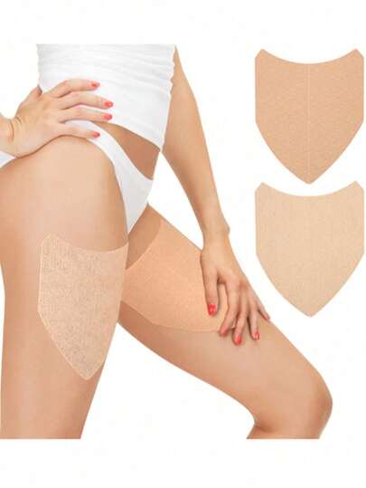 10/1pc Anti-Friction Thigh Band, Inner Thigh Anti-Friction Protective Pad, Prevents Friction And Chafing, Invisible Design For Summer, Elastic Anti-Friction Adhesive Strip, Suitable For Women'S Inner Thighs And Calves, Providing Comfort And Protection, Ideal Valentine'S Day Gift.