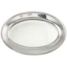OPL-12 Stainless Steel Oval Platter, 12-Inch By 8.63-Inch - 12英吋 - 查看 2