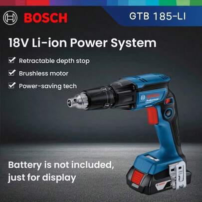  Bosch GTB 185-LI Depth Setting Screwdriver Cordless Drywall Screwgun