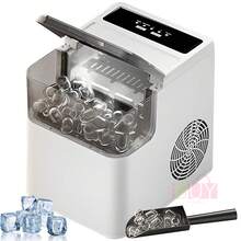 MáQuina Para Fabricar Hielo, PequeñA MáQuina Para Fabricar Hielo De Escritorio Totalmente AutomáTica, OperacióN Simple, Velocidad RáPida Para Fabricar Hielo, MáQuina Para Hielo, MáQuina De Hacer Hielo, FabricacióN RáPida De Hielo, Simple Y Hermosa, FáCil De Operar, La Mejor OpcióN Para Los Amantes Del Hielo, Adecuada Para Las Necesidades Diarias De Bebidas Del Hogar, Adecuada Para El Hogar, La Tienda, La Escuela, El Campamento, Los Viajes (Blanco) - blanco 1 - Ver 12