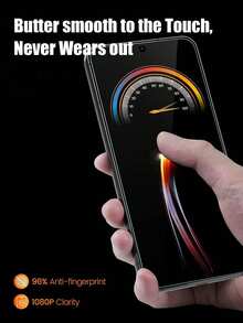 3pcs Ultra-Clear Tempered Glass Screen Protector, Waterproof, Anti-Fingerprint, Anti-Shock, Anti-Scratch, Compatible With Samsung Galaxy - Clear - View 8