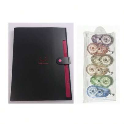 A4 High-Quality Smiling Student Document Organizer Accordion File Folder