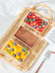 Hộp đựng bánh Tiramisu ngàn lớp trong suốt 10/20/30 chiếc, hộp đựng bánh mousse tráng miệng không có nhãn dán, đồ dùng cắm trại, đồ dùng tiệc tùng, tụ họp bạn bè, bữa tối gia đình. - trong suốt - Xem 13