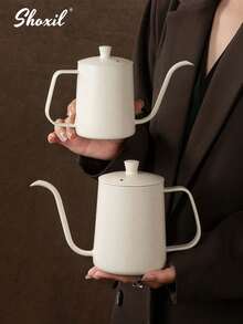shoxil 1 ấm pha cà phê nhỏ giọt màu trắng, ấm đun nước bằng thép không gỉ, dụng cụ pha cà phê nhỏ giọt dùng cho gia đình, văn phòng, quán cà phê. - trắng - Xem 6
