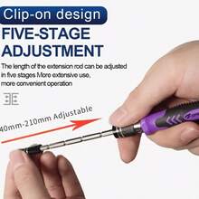 115-In-1 Precision Screwdriver Set, Electronics Repair Tool Kit Micro Magnetic Bit With Flexible Shaft For Phone, Computer, Watch, Console, Doorbell, Electronic, Tools Gift - Purple - View 9