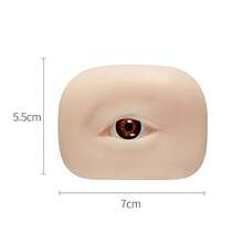 5D 3D Silicone Eyebrow & Eyelash Tattoo Practice Skin, Realistic Embroidered Eyebrows, Eyelash Extension Training Model, Solid Eye Tattoo Practice Skin, Suitable For Beginners And Professional Tattoo Artists - Multicolor - View 10