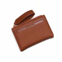 Japanese Style Women's Bifold Short Wallet, Large Capacity Coin Purse, Minimalist Zipper Wristlet Clutch Card Holder - Multicolor - View 12