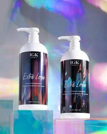 IGK EXTRA LOVE Volume &Amp; Thickening Shampoo Liter| Lightweight + Supports Scalp + Balance Oil | Vegan + Cruelty Free | 33.8 Oz - ColorB - 查看 2