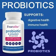 Fearathe Probiotics & Antioxidant - Support Digestive And Immune Health, Improves Sleep And Promotes Clear Skin - 120 Capsules - 1 Bottle - View 9