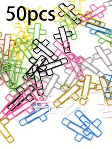 5/10/50pcs Cross Paperclips, Bible Paperclips, Diary Paperclips, Christian Bible Study Supplies, Christian Diary Supplies, Bible Diary Supplies, Bible Clips Back To School Supplies - A - View 9