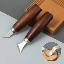 5pcs Set: Carving Knife, Curved Knife, Straight Knife, Carving Wooden Spoon, Handcraft Carving Pattern Tools - Carving Knife - View 7