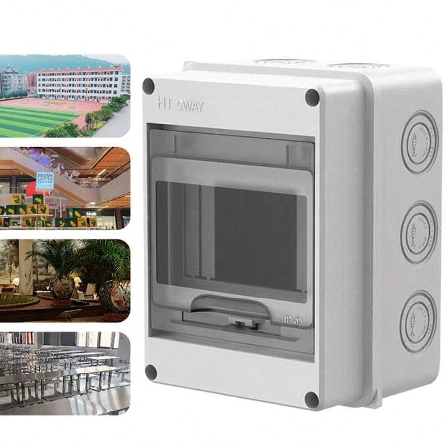 5 Way Garage Shed Camper Van Caravan Consumer Unit Fuse Box - A - View 1