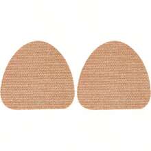 10 Pairs Soft Fabric Anti-Friction Heel Pads, Suitable For High Heels And Daily Shoes - Beige - View 4