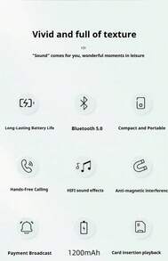 HP BTS01 Mini Bluetooth Speaker Silicone Subwoofer Support TF Card U Disk - one-size - View 7