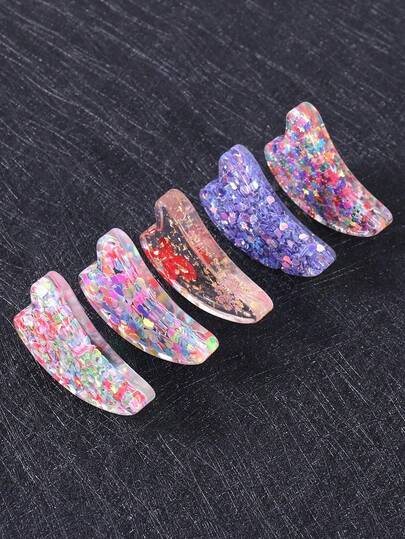 Transparent Epoxy Resin Thumb Bookmark Holder, Heart-Shaped Butterfly & Flower Diamond Style Reading Aid, Portable Bookstand, Multi-Design Bookmark Gifts Suitable For Readers