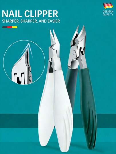 1pc Stainless Steel Ingrown Nail Clipper, Ideal Tool For Christmas Gift, Manicure & Pedicure Care