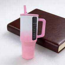 HYDROJUGs 32oz 32oz Gift-Ready Polished Ombre Pink-To-White Insulated Tumbler, Versatile Travel Mug & Water Bottle With Contrast Trim & Leakproof Design, Stainless Steel Double-Wall Vacuum Cup For Desk Use, Brunch Dates & Evening Walks, Best Christmas & Halloween Gift For Family & Friends Who Appreciate Soft, Feminine Style - 32oz漸層粉 - 查看 7