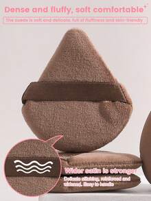 4PCS Makeup Sponges + 4PCS Soft Triangle Powder Puffs – Dry & Wet Dual-Use For Base & Setting - Multicolor - View 10