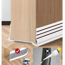 1 pieza Tira de sellado de puerta flexible de 93cm de largo, a prueba de colisiones, a prueba de sonido y a prueba de viento - A - Ver 5