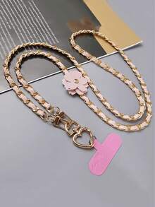 Long Floral Leather Lanyard Strap, Sturdy Camera Neck Strap, Crossbody Phone Holder, Anti-Lost Outdoor Accessory - Multicolor - View 6