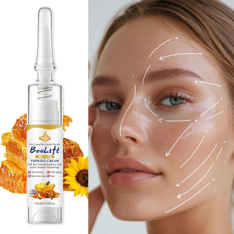 SUMIFANG蜂蜜紧致眼霜，蕴含玻尿酸、视黄醇、蜂蜜和水润复合物，深层滋养紧致眼周肌肤，均匀肤色，使用方便，令您看起来更年轻。 - 蜂蜜 - 查看 1