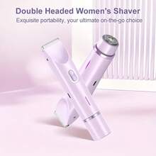 2025 Women's Shaving Device Electric Razor,  2 In 1 Rechargeable Bikini Trimmer, IPX7 Waterproof,400mAh Lithium Battery, Dry And Wet, Men's And Women's Body Hair Remover, USB Rechargeable Lithium Battery, Multi-Purpose Facial Tools, Hair Trimmer, Valentine's Day Gifts For Girlfriends And Lovers - 青碧色 - 查看 9