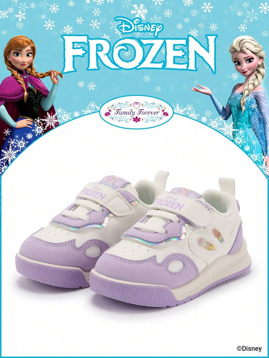 Disney 1 Pair Frozen Collab Children's Sports Shoes, Including  Princess, Anna Princess And Arendelle Princess Sports Shoes, Suitable For Daily, Holiday Sports And Outdoor Wear. Comfortable, Non-Slip, Breathable Soles - Mauve Purple - View 1