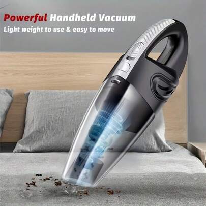 Mini Vacuum Cleaner Cordless Handheld, Rechargeable Portable Car Vacuum With LED Light, Small Lightweight Hand Vacuum For Home, Pet Hair, Dust, Sofa, USB Charging