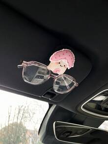 Cute Cartoon Car Visor Clip, Sunglasses Holder, Receipt Organizer Clip For Car - A - View 5