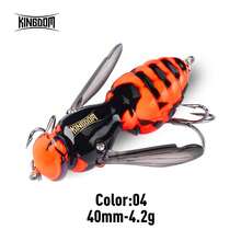 KINGDOM 1pc Wasp Crawl Bait 4.2g 40mm 6.6g 48mm Floating Fishing Lure, Bionic Design, Hard Bait For Bass, Pike, Trout, During Noise Attract Fish, Easy To Create Big Water Splash, Floating Lure For Freshwater & Saltwater Fishing - Multicolor - View 23