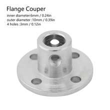 2pcs M3 Rigid Flange Coupling Motor Shaft Coupler Connector ID 6mm OD 10mm - Acopladores - Ver 2