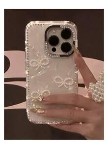 1pc Luxury Electroplated Rhinestone Edged Shiny Star Transparent Full Body Shockproof Phone Case, Compatible With IPhone 17/17 Air/17 Pro/17 Pro Max, 16, 16 Pro, 16 Plus, 16 Pro Max, 15, 14, 14 Pro Max, 13, 12, 11 - Kiểu 3 (1 chiếc) - Xem 22