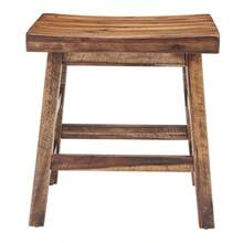 Durango 20Inch Tall Industrial Wood Dining Stool Table Or Extra Seat Unique Rustic Industrial Style And Comfort Farmhouse, Solid Wood Furniture - SingleUnit20DiningHe - View 11