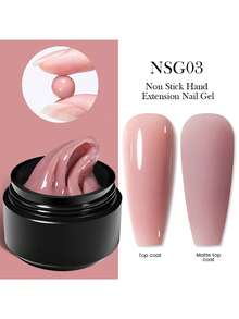 BORN PRETTY 15ml Milky White 3D Sculpting Non Stick Hand Extension Gel Nail Polish Soak Off UV LED Gel Clear Flowerd Carving Shaping Design - Multicolor - View 13